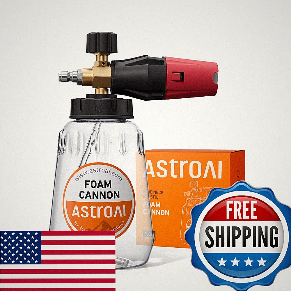 AstroAI Foam Cannon Pressure Washer Snow Foam Cannon Adjustable Nozzle Car Wash