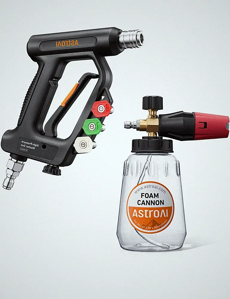AstroAI Short Pressure Washer Gun and Foam Cannon for