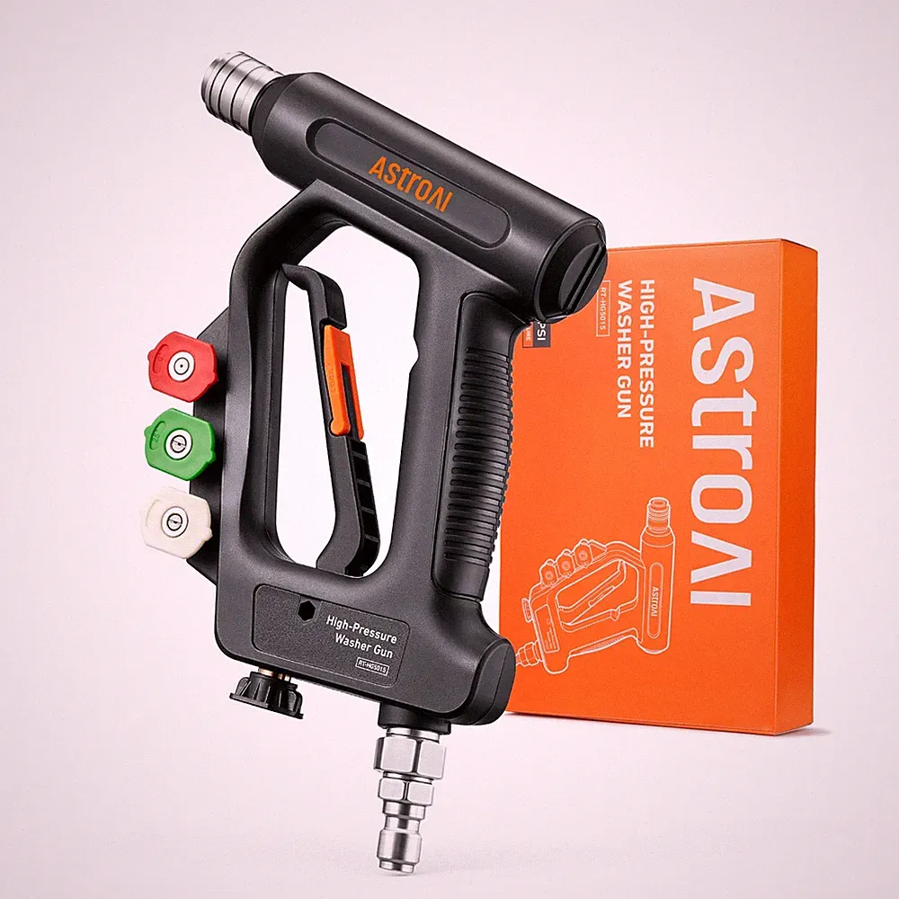 AstroAI Short Pressure Washer Gun with Swivel - High Pressure Washer with 4 Nozz
