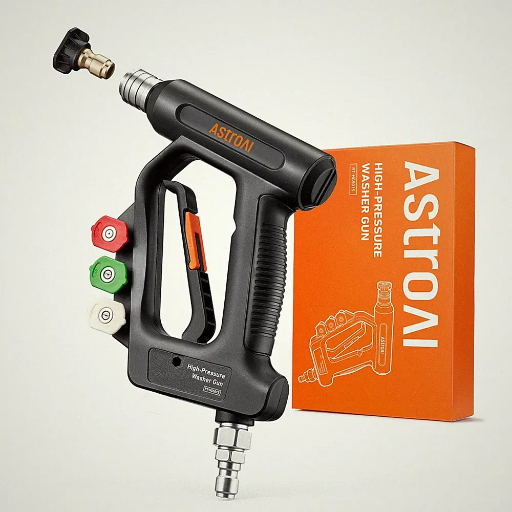 AstroAI Short Pressure Washer Gun with Swivel, Power Short, Black