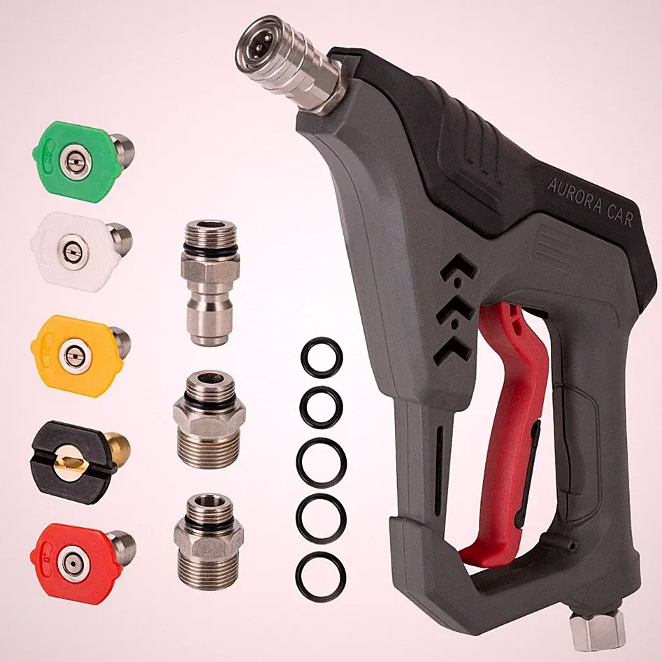 AURORA CAR Pressure Washer Short Gun, Commercial 5000 PSI 12 GPM, 1/4" QC
