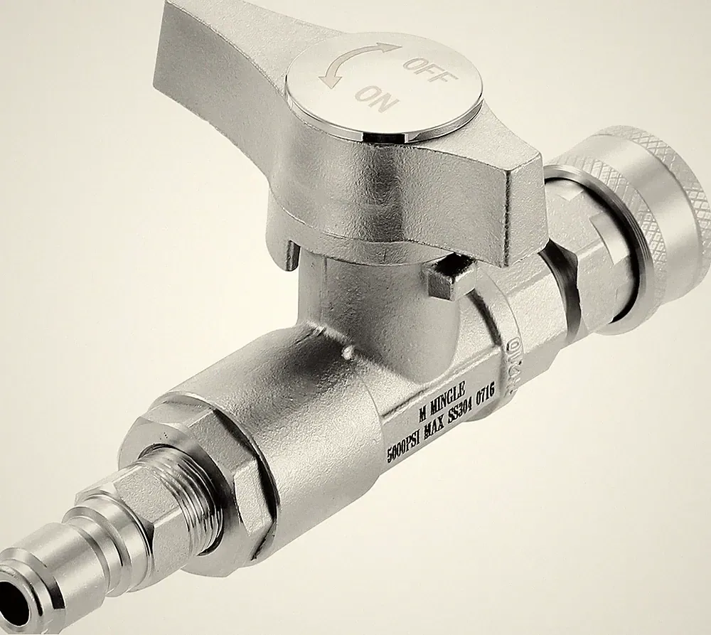 Ball Valve Pressure Washer, 3/8" Quick Connect Shut off Valve