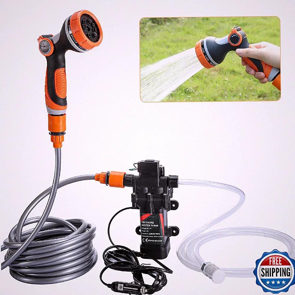 Bang4buck 12V 120W 80PSI Portable Electric Pressure Washer Pump 2.7GPM Car Wash