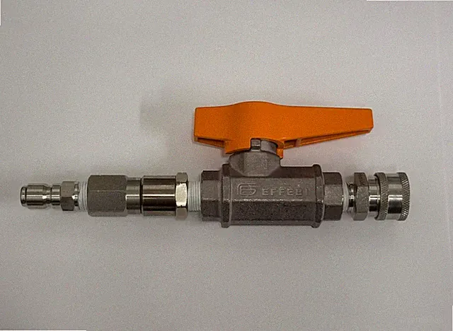 BE Centurion 3/8" Ball Valve DN10 5000 PSI Mosmatic Softwash Pressure Wash Assy