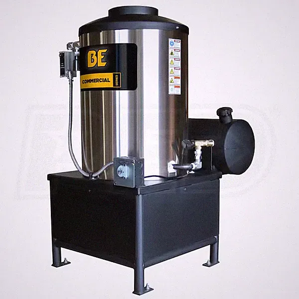 BE Oil-Fired Vertical Hot Water Pressure Washer Hot Box 99012V For 8-10 GPM