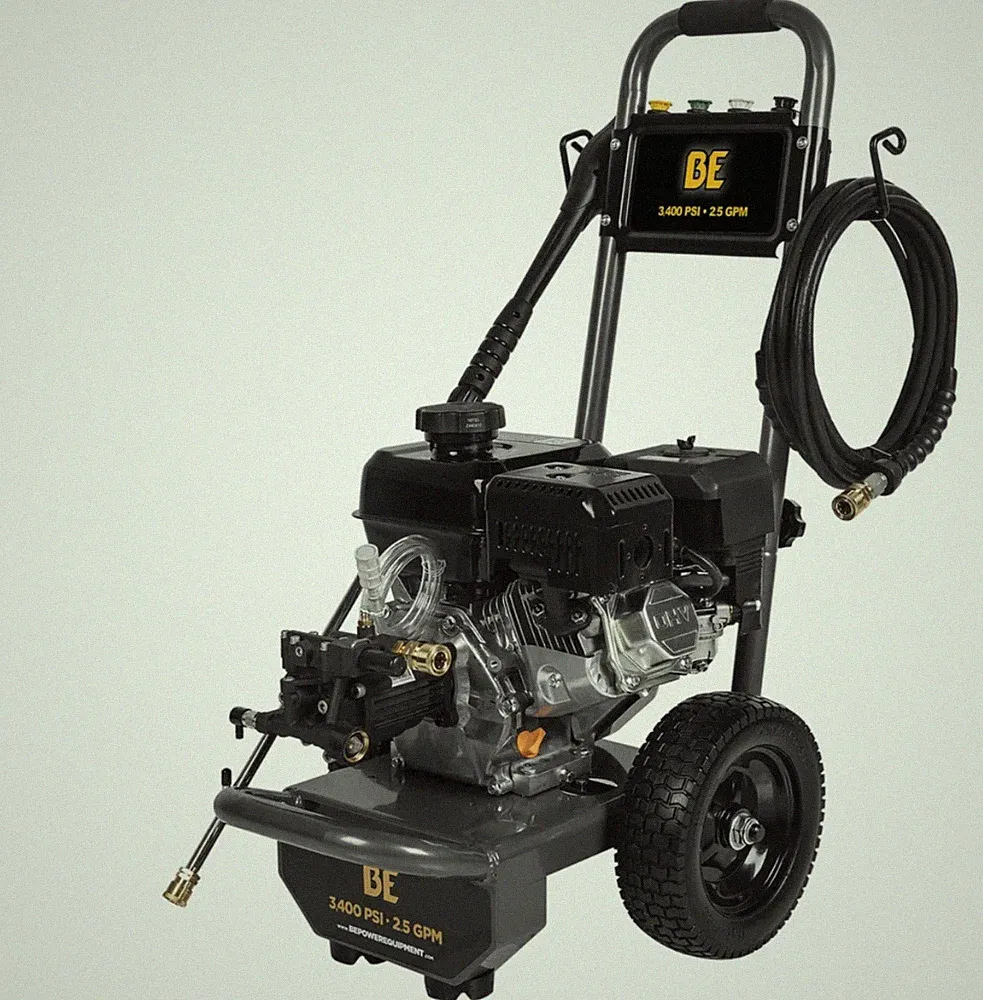 BE Power 3400 PSI 2.5 GPM Gas Pressure Washer 223cc Cold Water Axial Pump LikeNe