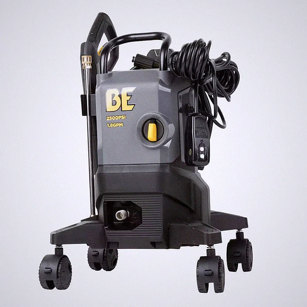 BE Power Equipment 2500 PSI 1.8 GPM Cold Water Corded Electric Pressure Washer w