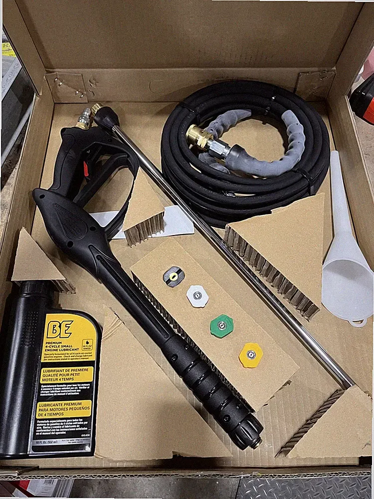 BE Power Equipment Gas Pressure Washer Accessories (Hose, Wand, Tips, and More)