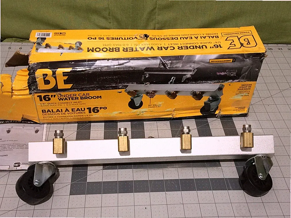 BE Power Equipment, Under-Car Pressure Washer Water Broom 16in