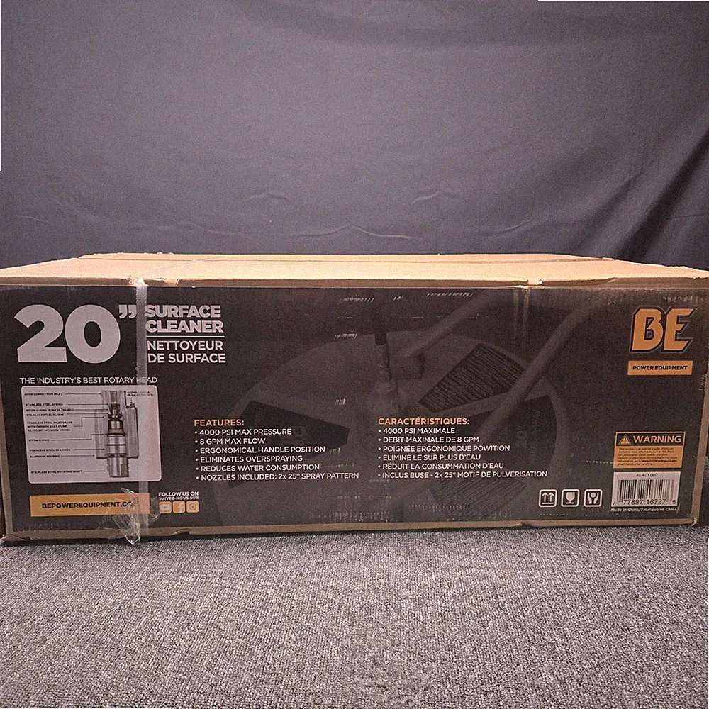 BE Power Whirl-A-Way 20" Pressure Washer Surface Cleaner Concrete 85.403.007