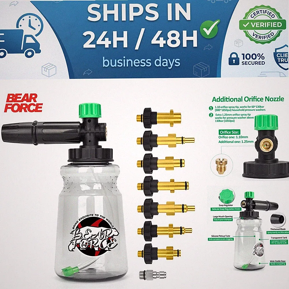 BEAR FORCE Foam Cannon Spray Nozzle for Pressure Washer Car Wash