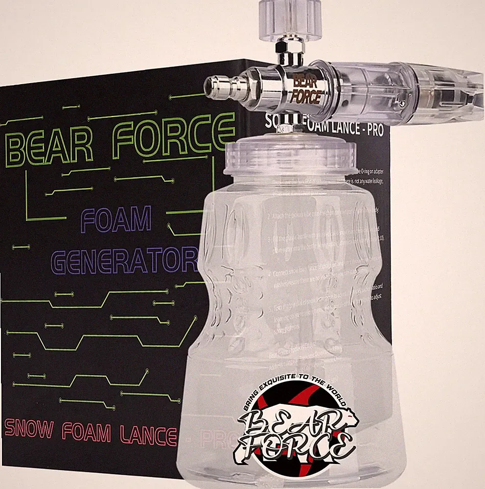 BEAR FORCE Pressure Washer Aluminium Foam Cannon Generator Snow Lance with 1/4"
