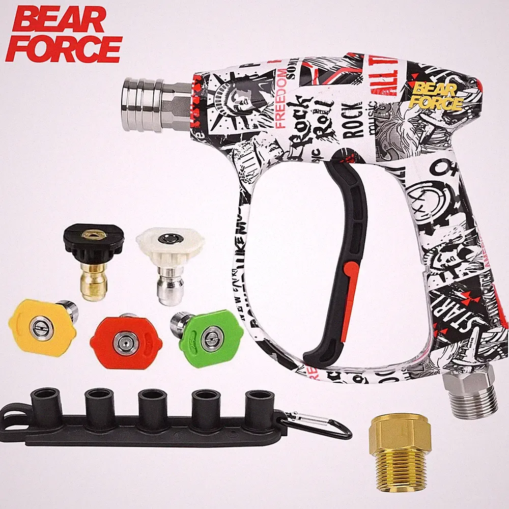 BEAR FORCE Pressure Washer Color Painted Spray Gun Kit 210Bar Max lnlet M22-ID14