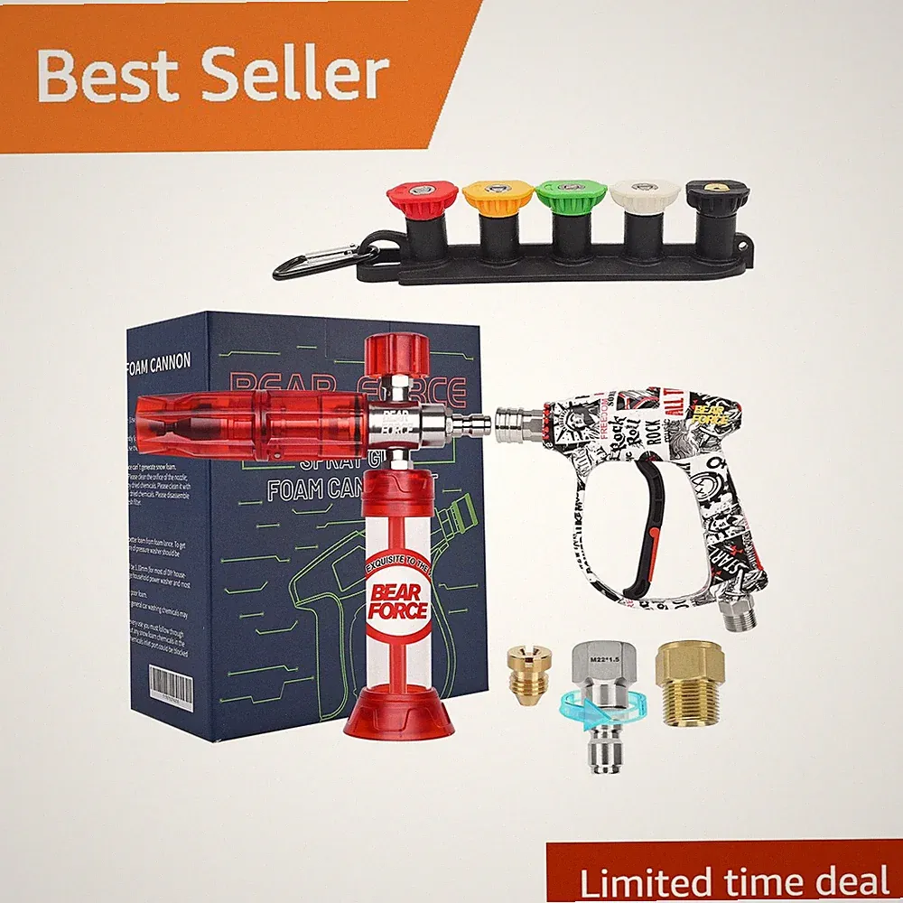 BEAR FORCE Pressure Washer Gun Mini Foam Cannon Set