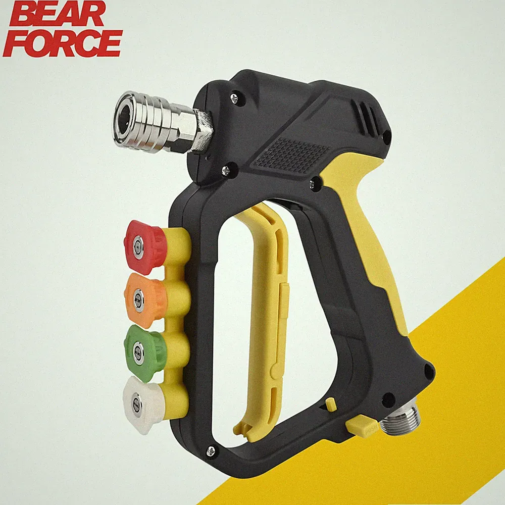 BEAR FORCE Pressure Washer Spray Gun 5000 PSI M22 Inlet 1/4" Quick Connect