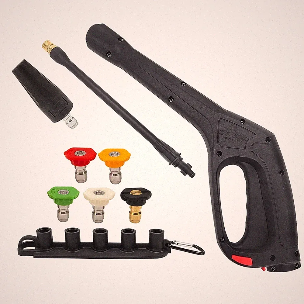 Bear Force Replacement Pressure Washer Spray Gun with Turbo Nozzle & 5 Spray...