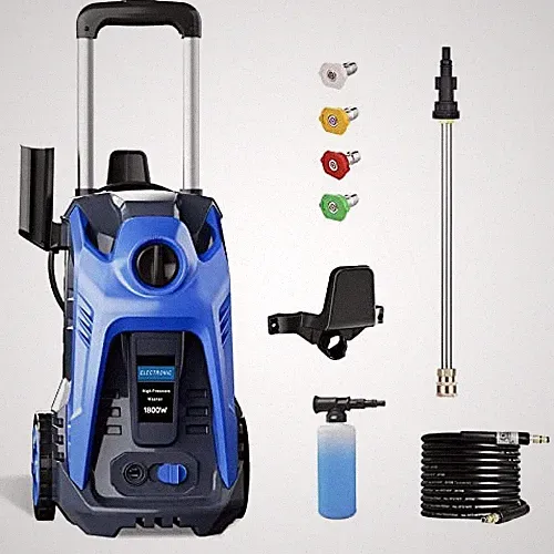 Berggren Electric Pressure Washer 3500 PSI + 2.6 GPM 4 Nozzles 25FT - Black