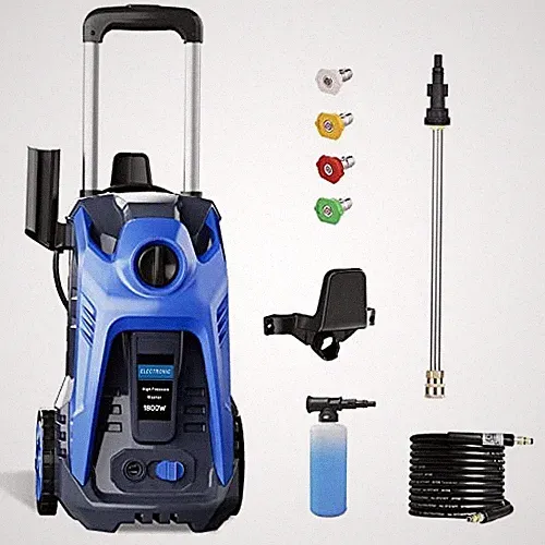 Berggren Electric Pressure Washer 3500 PSI + 2.6 GPM 4 Nozzles 25FT - Black