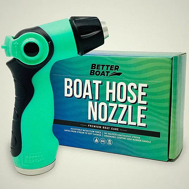Better Boat Hose Nozzle for Use with Water Hose Garden Hose Marine Grade Washd..