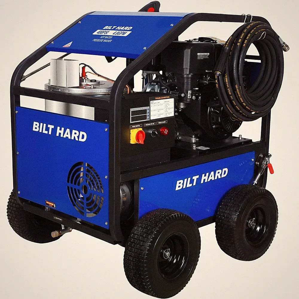 BILT HARD 4 GPM 4000 PSI Gas Hot Water Pressure Washer with Electric Start 420cc
