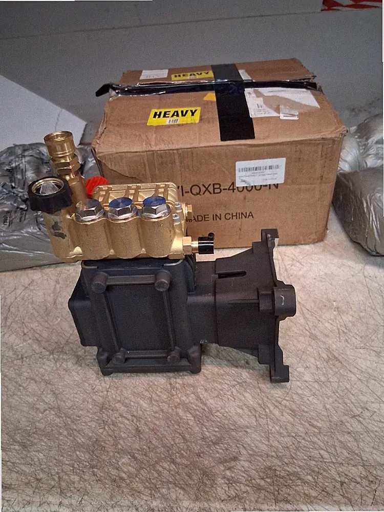 Biswing Pressure Washer Pump, 1" Shaft Horizontal Triplex Plunger, 4400 PSI