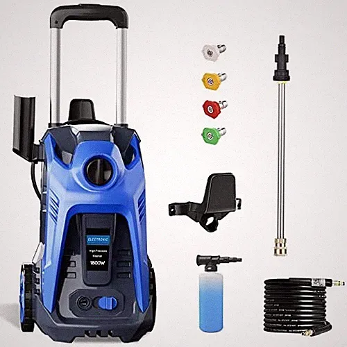 Black - Berggren Electric Pressure Washer 3500 PSI + 2.6 GPM 4 Nozzles 25FT