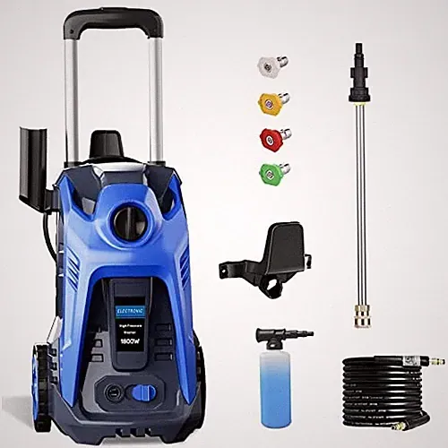 Black - Berggren Electric Pressure Washer 3500 PSI + 2.6 GPM 4 Nozzles 25FT