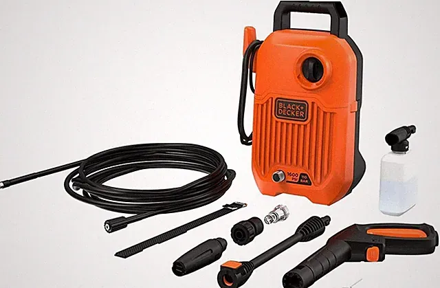 BLACK+DECKER BEPW1600-IN 1300W 1600 PSI 110 Bar Pressure Washer for Car wash