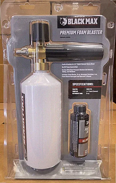 Black Max 34-Ounce Pro Foam Blaster, Adjustable Nozzle, 1/4-inch Connect