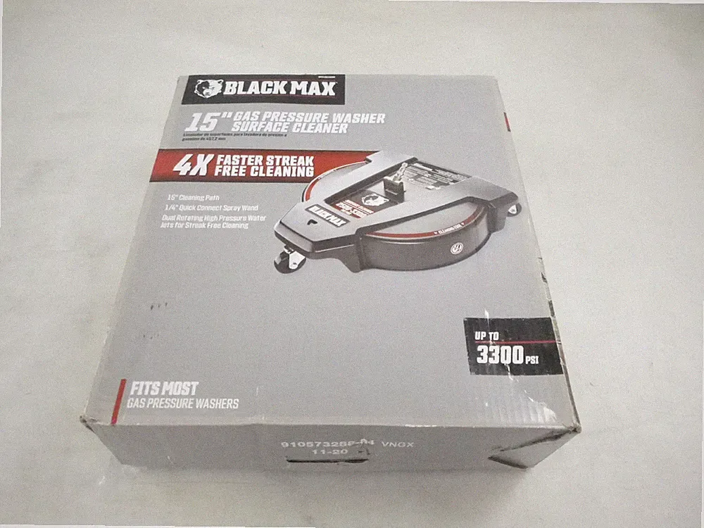 Black Max Dual Rotating 15" 3300 PSI Gas Pressure Washer Surface Cleaner
