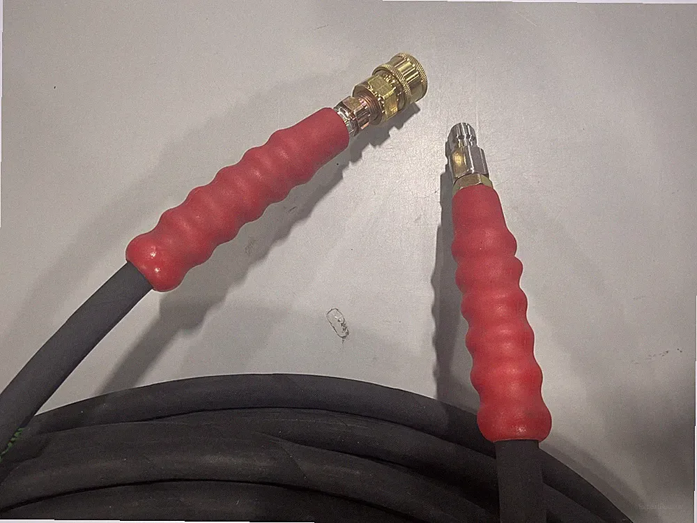 BLACK/RED - TIANTINGHEN 100FT PRESSURE WASHER HOSE MAX 4800 PSI