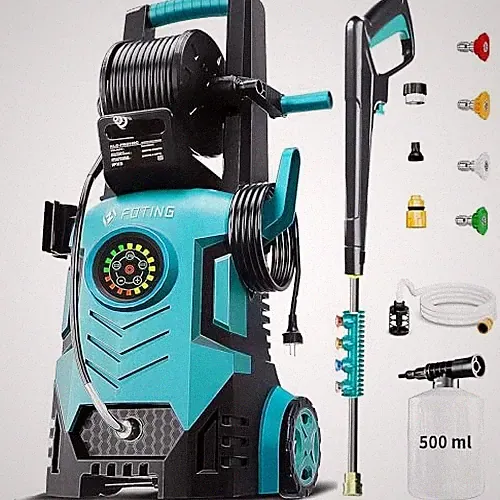 BLUE - FOTING 2026NEW PRESSURE WASHER 5000PSI WITH ADJ-8-LEVEL TOUCH SCREEN, 34"
