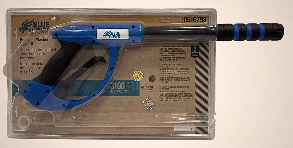 Blue Hawk Pressure Washer Spray Gun ONLY 3100 PSI Max Gas Electric 0516798