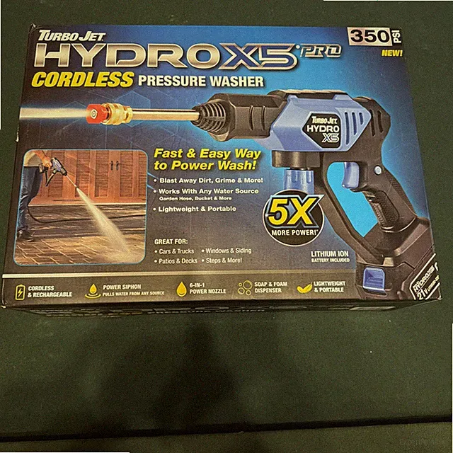 Brand New Cordless Power Washer 350 Psi Battery Powered HydroXS Pro