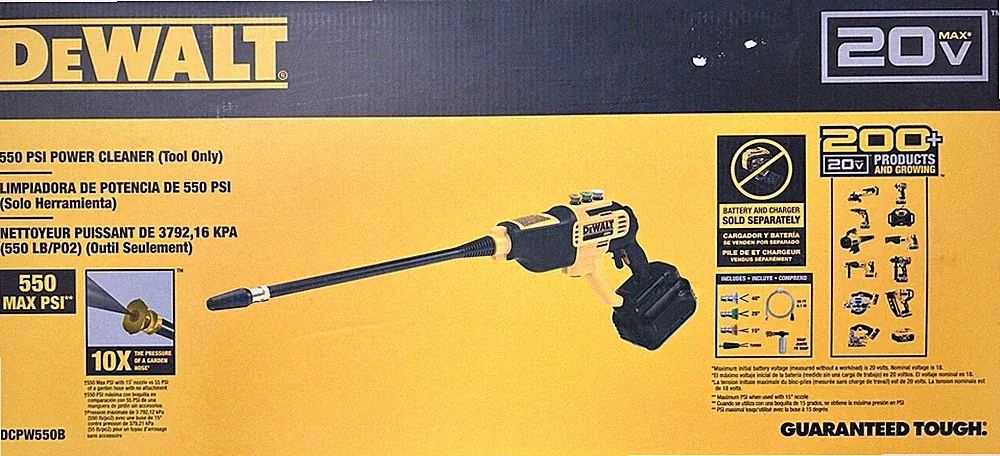 BRAND NEW DEWALT DCPW550B Power Cleaner Cordless Pressure Washer