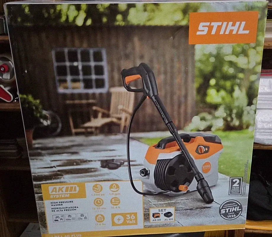 Brand New Stihl 36v Cordless High Pressure Washer REA 60 Plus NIB