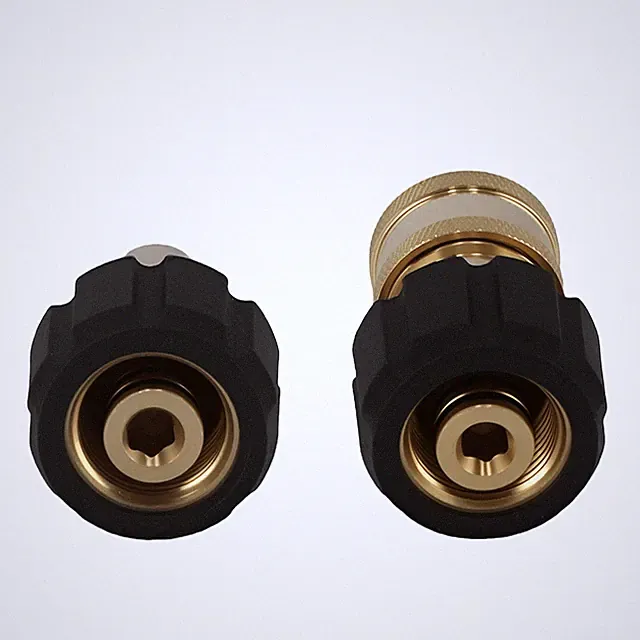 Brass Adapter M22-14mm Female 3/8in Male for Pressure Washer Gun Hose 5000 PSI