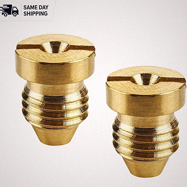 Brass Foam Cannon Orifice Nozzles 1.1mm - 2-Pack for Luxurious Foam Generation