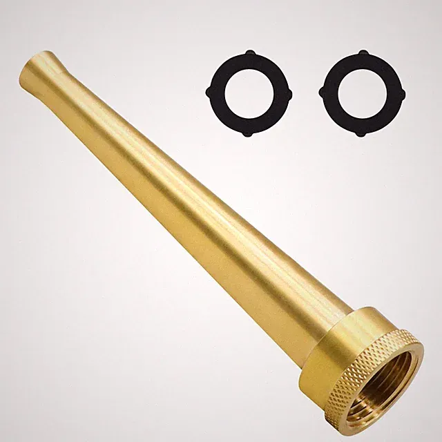 Brass Hose Nozzle for Garden Hose, High Pressure Water Sprayer, 3/4 GHT Metal...