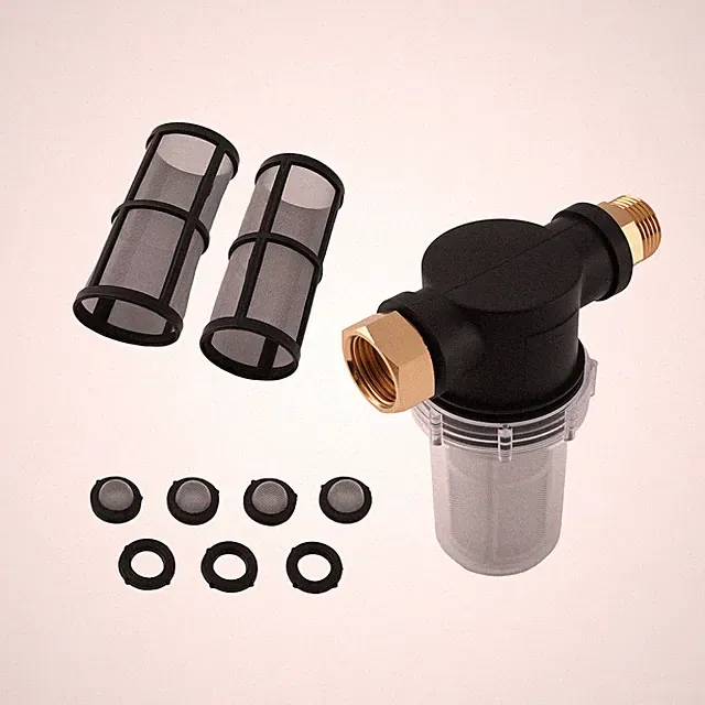 Brass Inline Filter 3/4" Thread for Pressure Washer Hose Sediment Screen