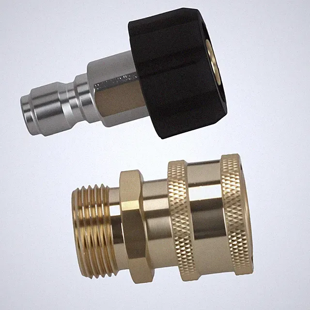 Brass M22-14mm to 3/8" Quick Connect Adapter Pressure Washer Coupler 5000 PSI