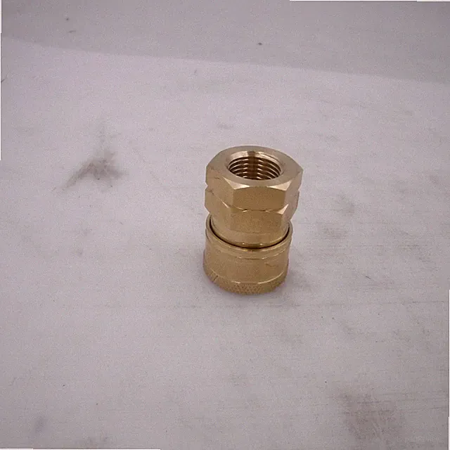 Brass Pressure Washer/ Air Hose Quick Coupler 1/4" Inlet Hose Connection