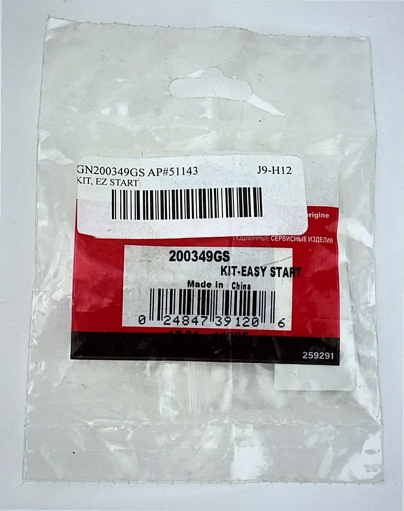 Briggs & Stratton 200349GS PRESSURE WASHER PUMP EASY START VALVE KIT Generac