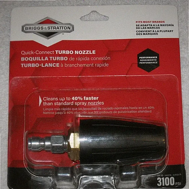 BRIGGS STRATTON QUICK CONNECT POWER WASHER TURBO NOZZLE 6195 FOR MASSEY FERGUSON
