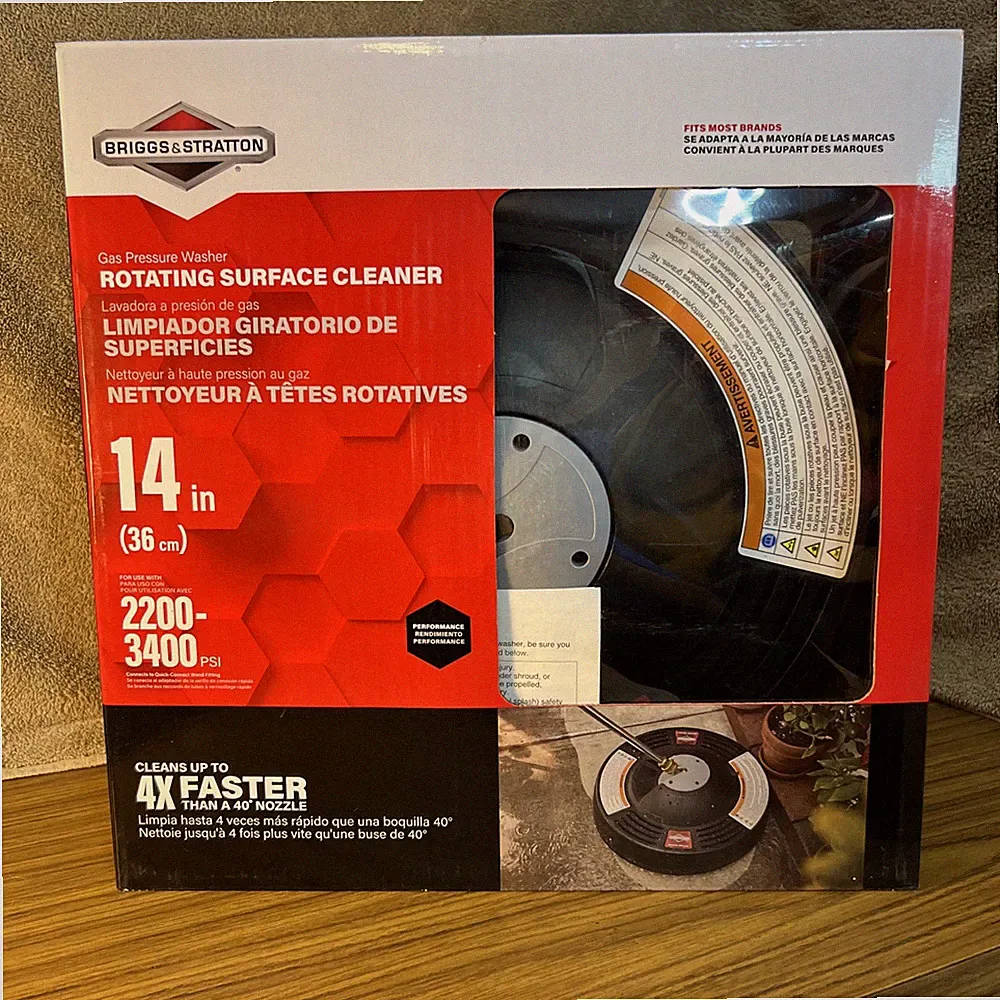Briggs Stratton Rotating Surface Cleaner 2200-3400psi 14diameter New Open Box