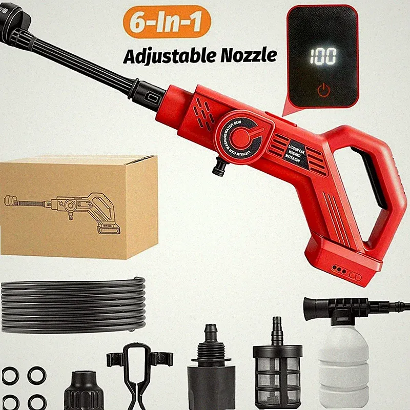 Brushless Cordless Pressure Washer Compatible with Milwaukee 18V Battery