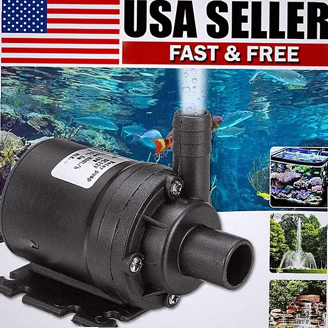 Brushless Submersible Water Pump Automatic Self-priming 12V High Pressure 800L/H