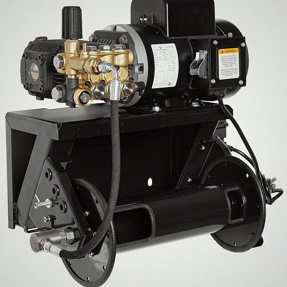 Canpump Pressure Washer: Wall-Mount w/ Hose Reel, 5 hp, 230 V, Total Stop System