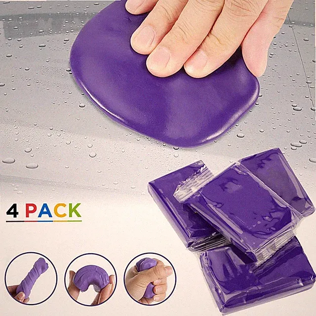 Car Clay Bar 4 Pack 400g Premium Grade Clay Bars Detailing Magic Clay Bar Purple