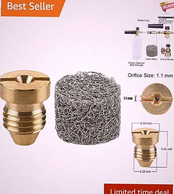 Car Detailing Foam Maker & Orifice Nozzle Tips - Ultimate Cleaning Solution